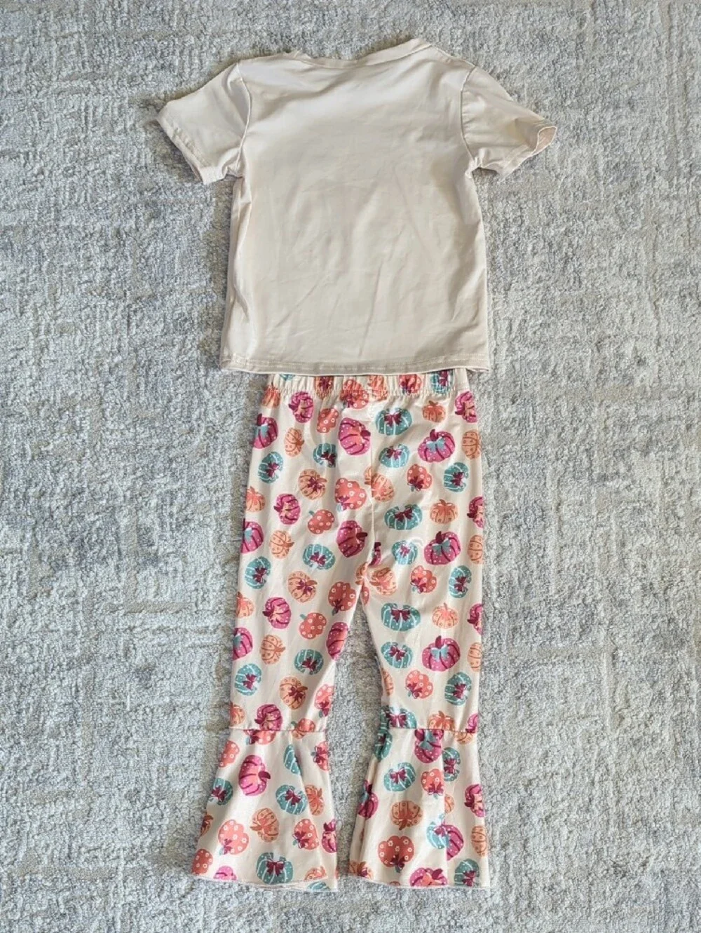 Halloween Pumpkin & Ghost Pajama Set 2-3Y
